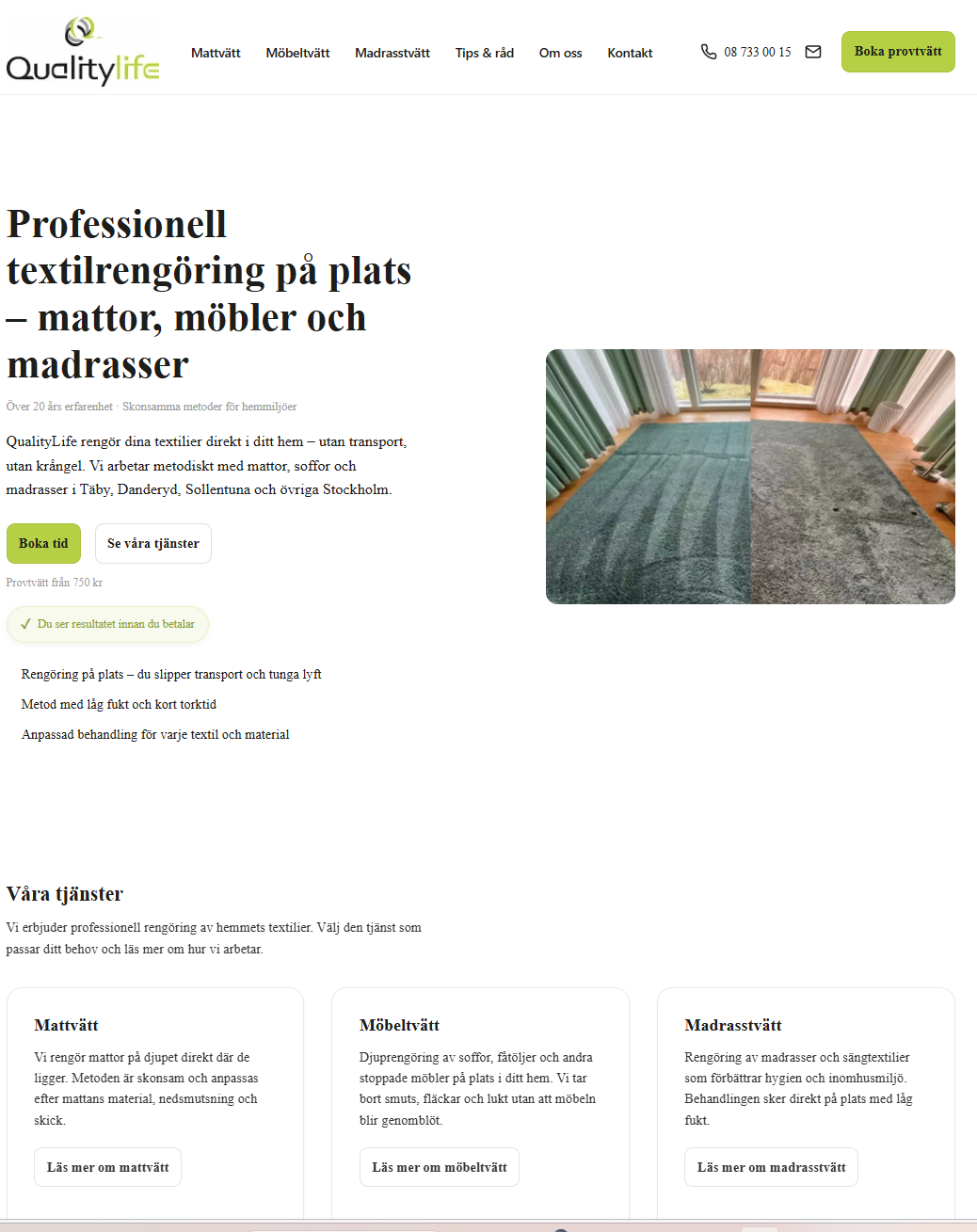 qualitylife.se startsida